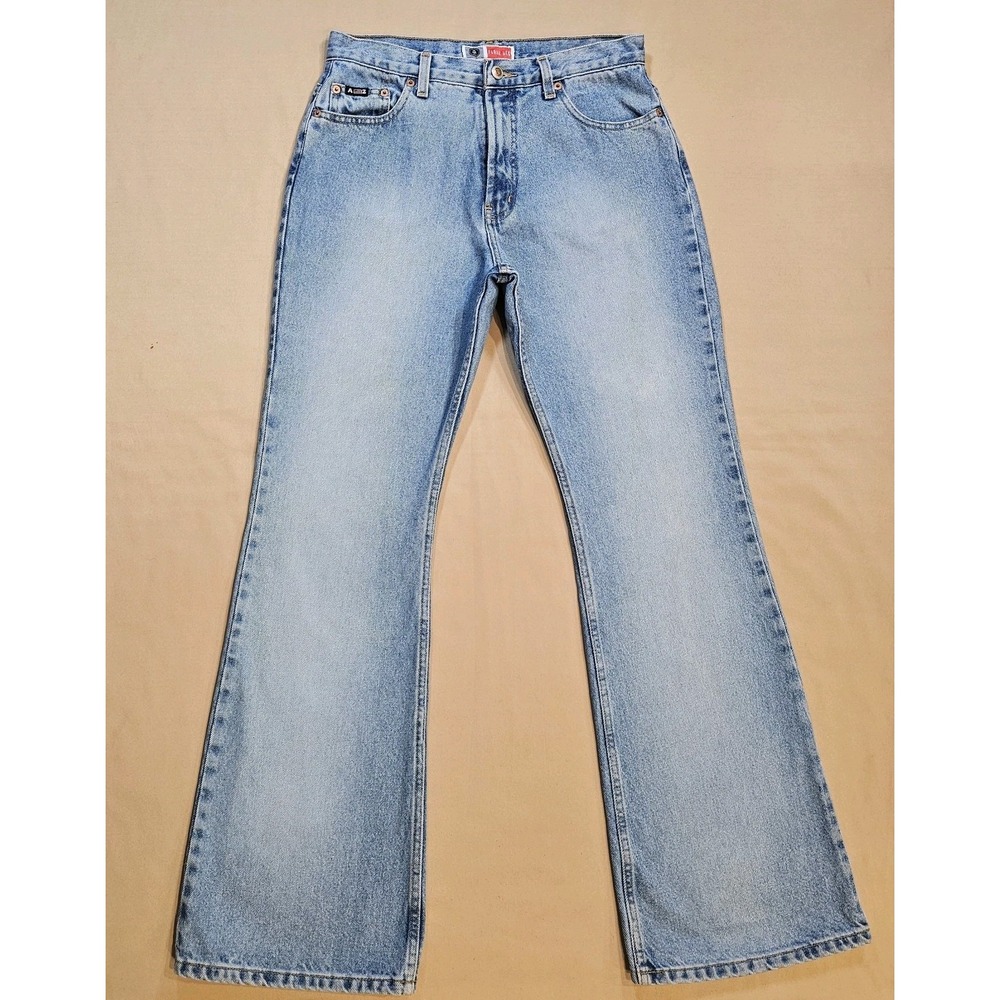 Arizona Jean Company Light Wash Wide-Leg Flare Jeans